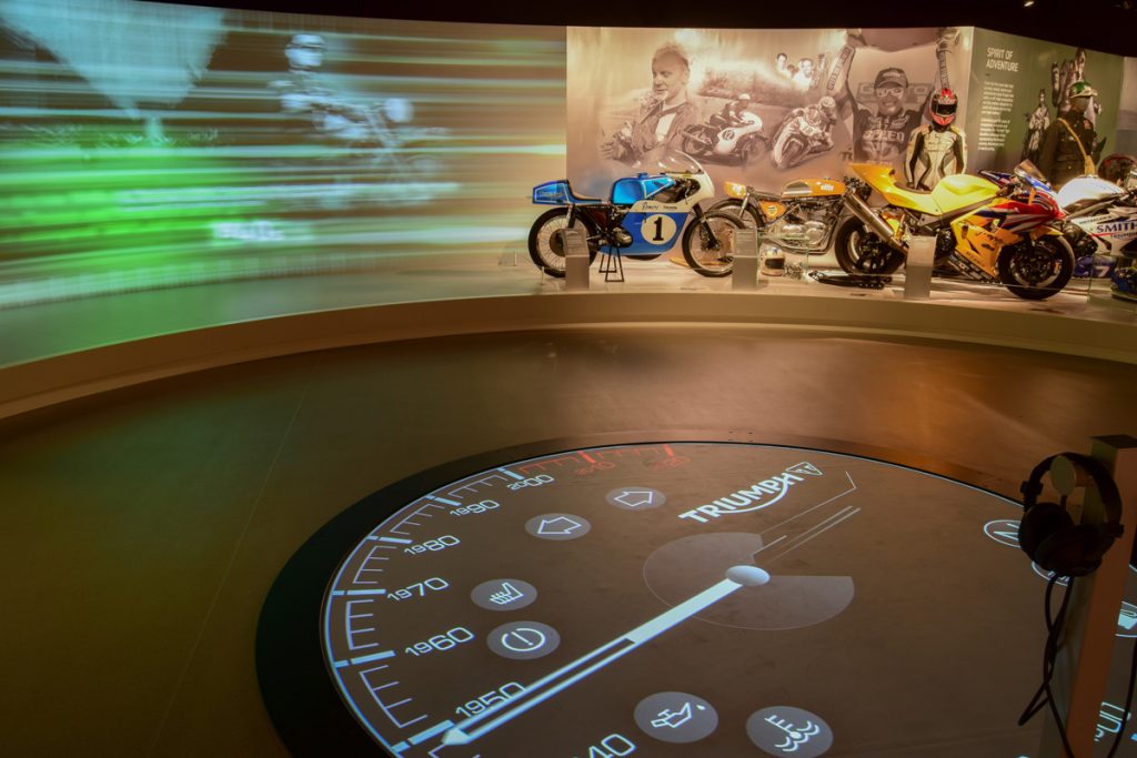 Sysco Productions AV Design & Installation at Triumph Factory Visitor Experience