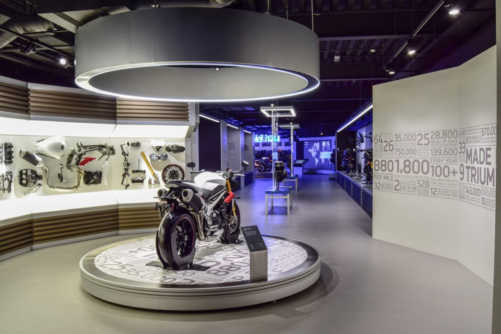 Sysco Productions AV Design & Installation at Triumph Factory Visitor Experience