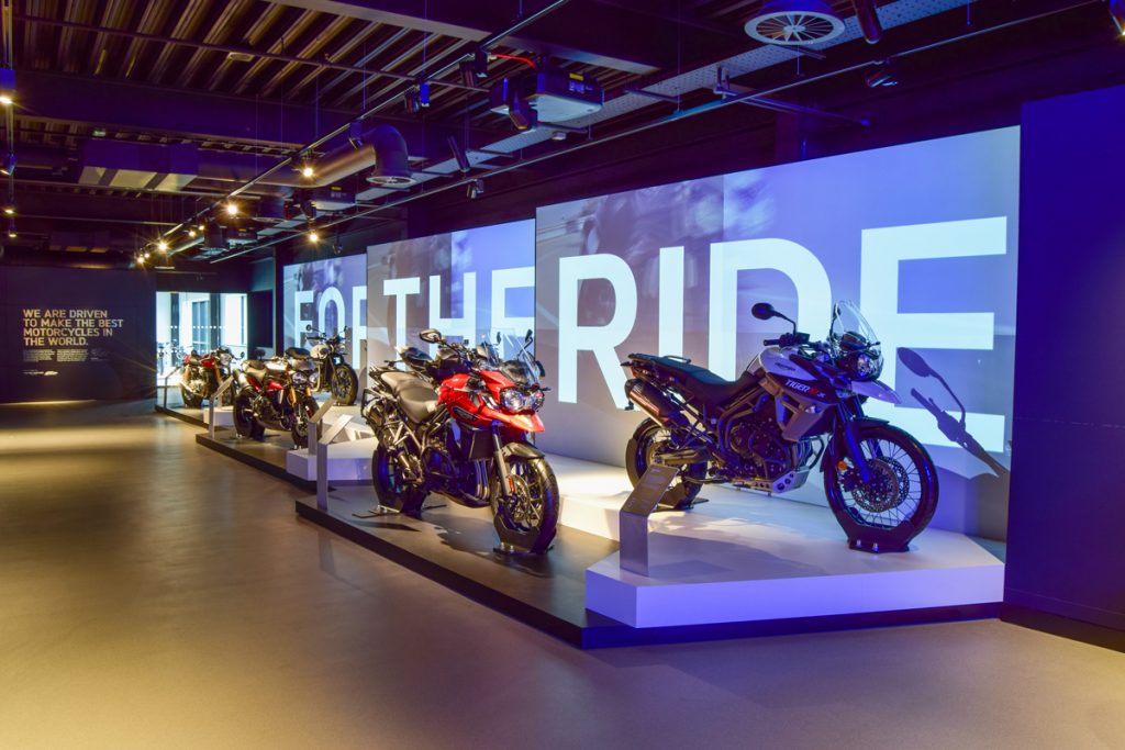 Sysco Productions AV Design & Installation at Triumph Factory Visitor Experience