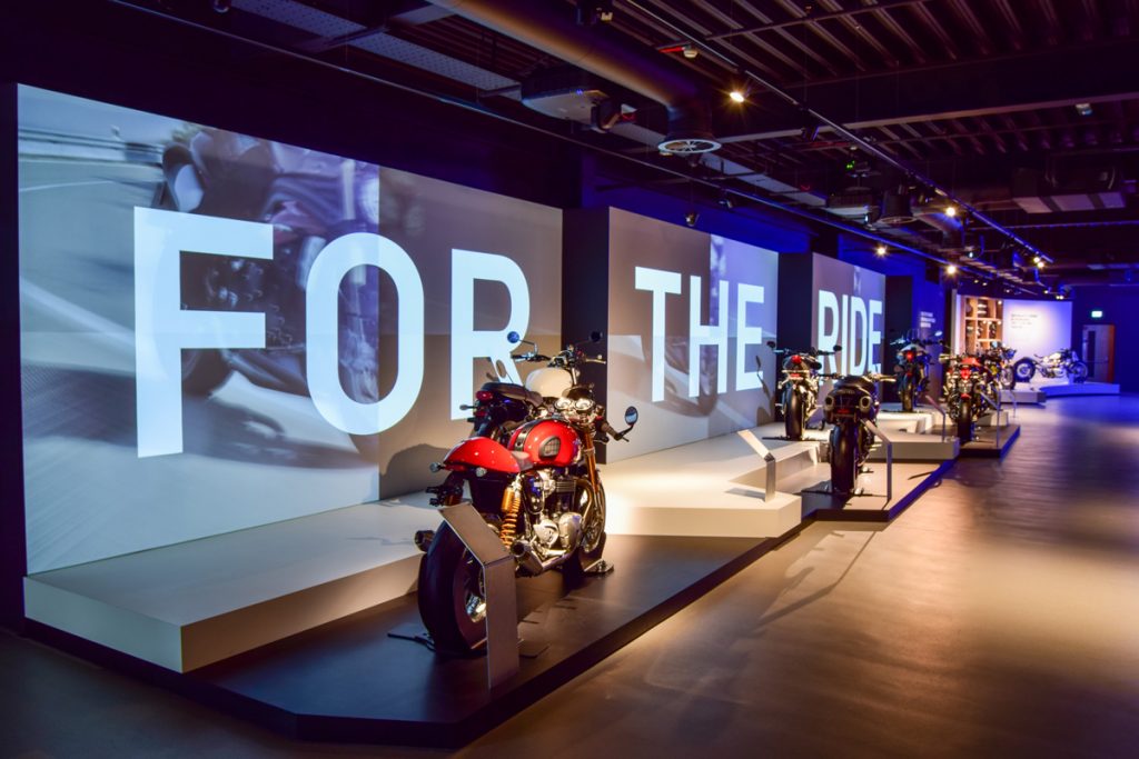 Sysco Productions AV Design & Installation at Triumph Factory Visitor Experience