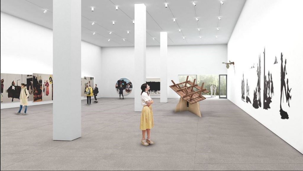 Design rendering of the transformation project for the Hammer Museum by Michael Maltzan.