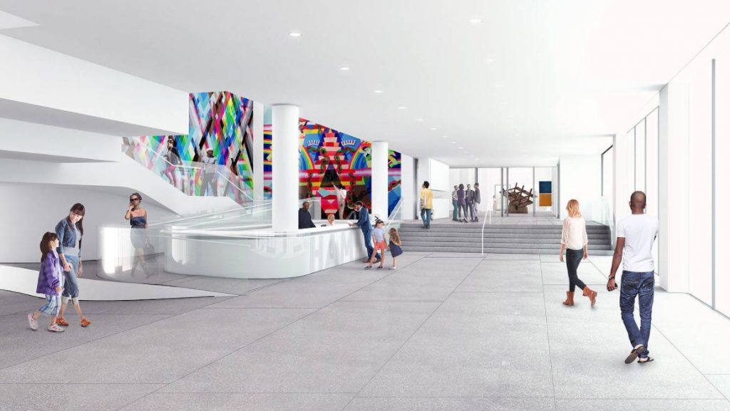 Design rendering of the transformation project for the Hammer Museum by Michael Maltzan.