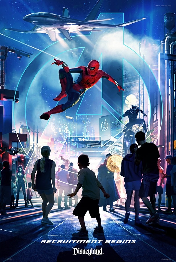 Disney California Disneyland Resort marvel poster branding