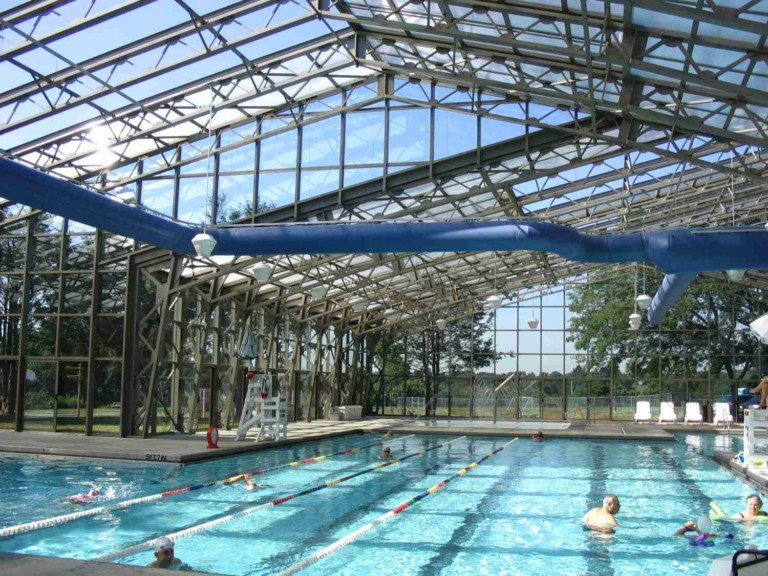 openaire reatractable roof at woodruff family YMCA