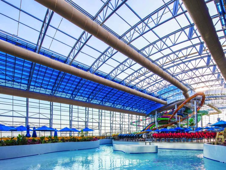 openaire retractable roof enclosing epic waters water park