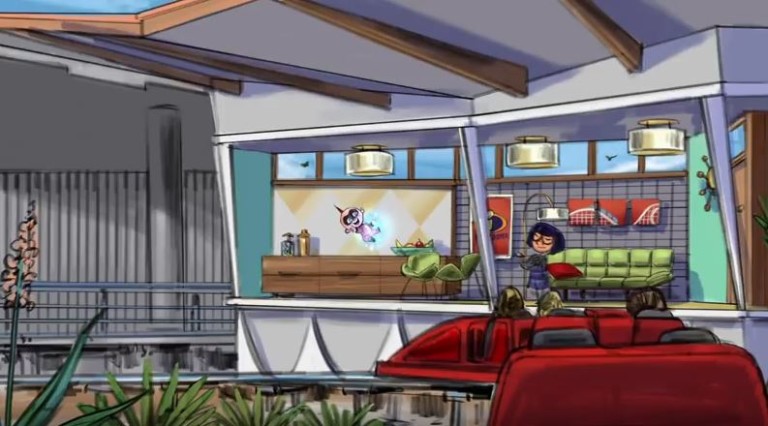 Incredicoaster concept art at Pixar Pier Disney