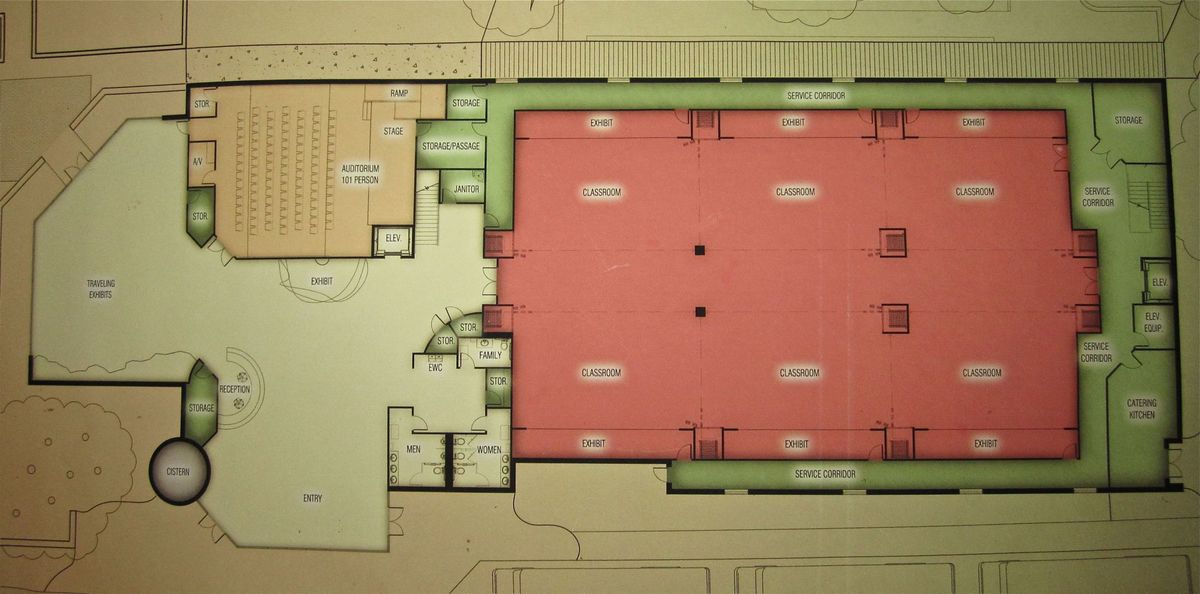 Education centre floor plans at Cameron Park Zoo