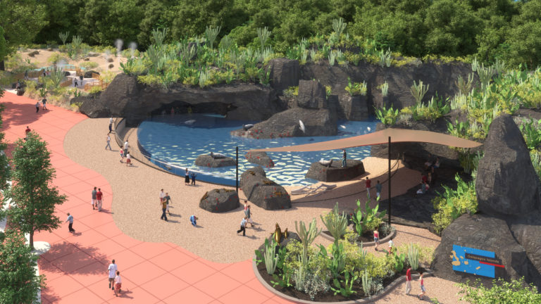 A rendering of the Galapagos Islands exhibit coming in 2022. Houston Zoo