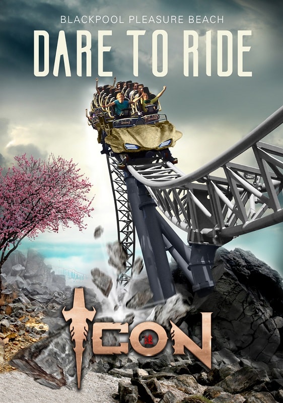 Icon roller coaster poster 