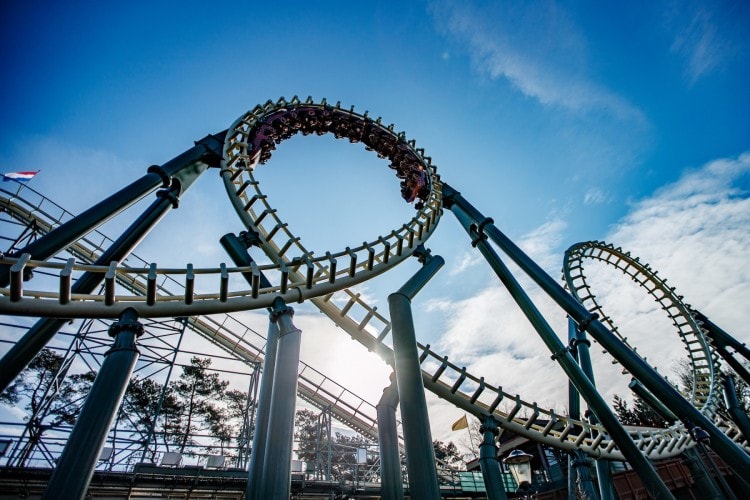 Python roller coaster at Efteling dismantled and rebuilt blooloop