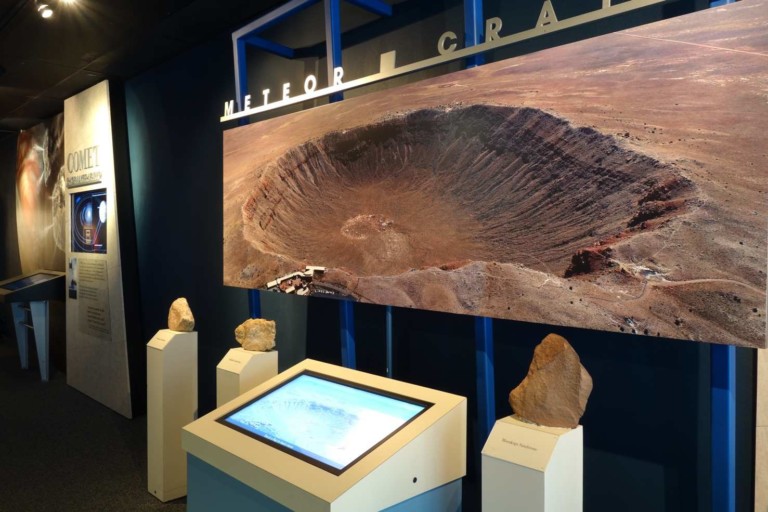 impact crater at meteor crater discovery centre arizona