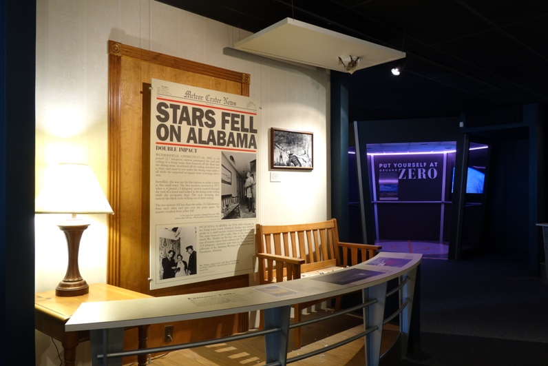 stars fell on alabama exhibit at meteor crater discovery centre