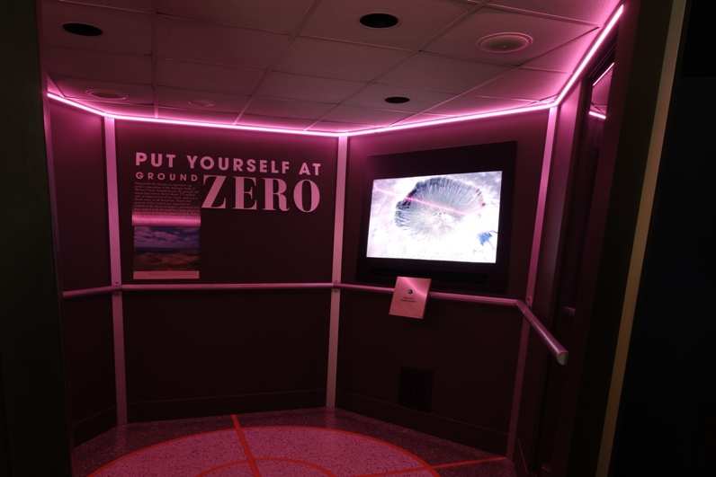 put yourself at ground zero exhibit at the meteor crater discovery centre