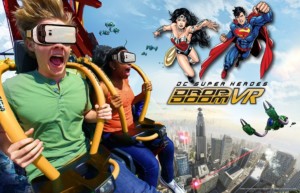 DC Super heroes drop of doom VR at Six Flags Magic Mountain