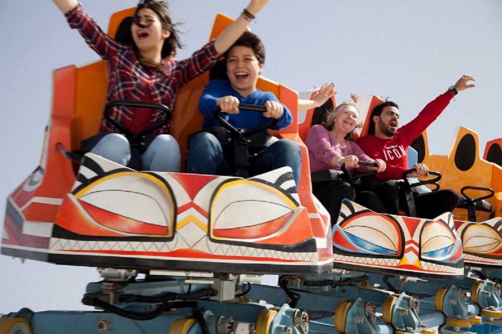 king kong spinning coaster ride at medina carthageland Hammamet