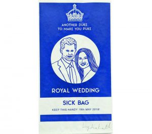 harry and meghan sick bag