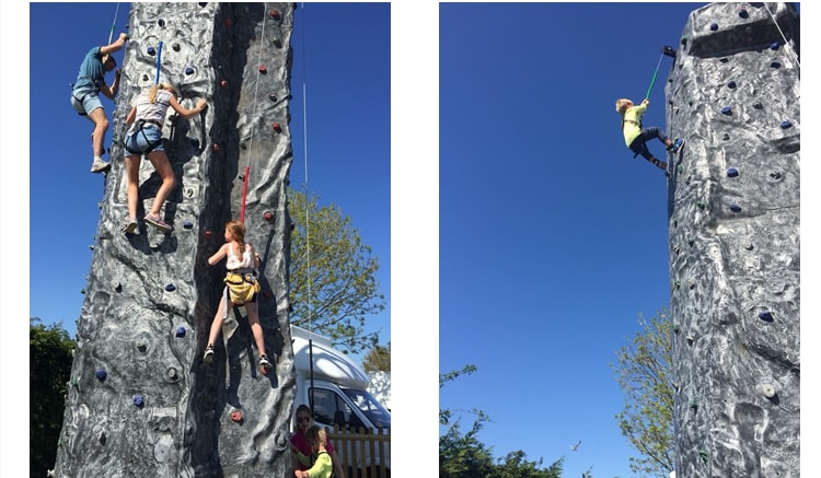 innovative leisure climbing walls at park holidays uk