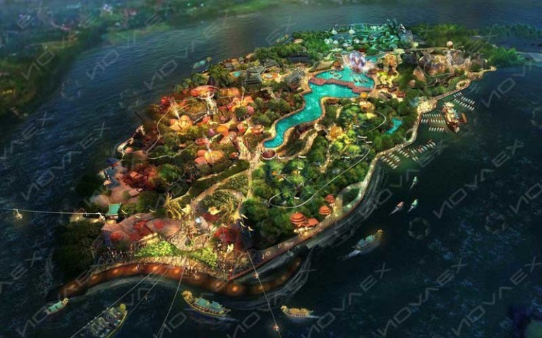 The Circle offline integrated resort from Novaex and the Magic Castle