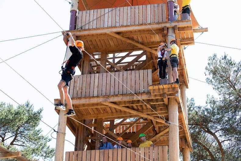 zilvermeer central tower and obstacle course