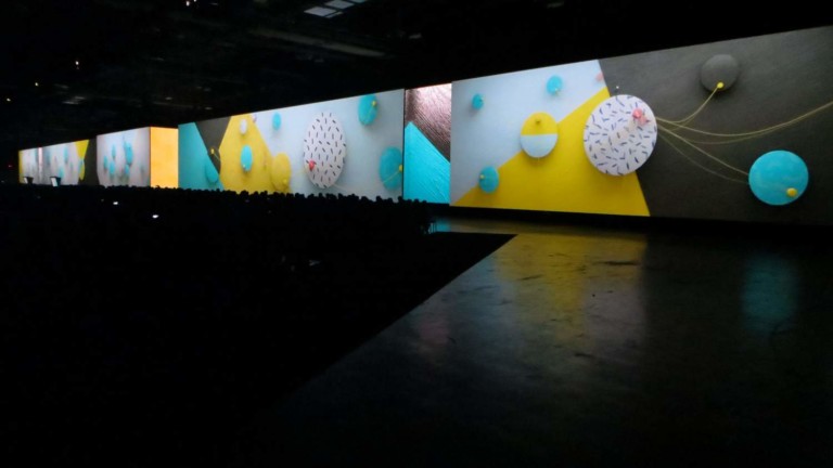 panoramic visuals powered by christie spyder X80 processor at adobe summit 2018