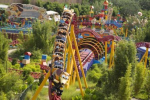 Toy Story Land at Walt Disney World Slinky Dog coaster