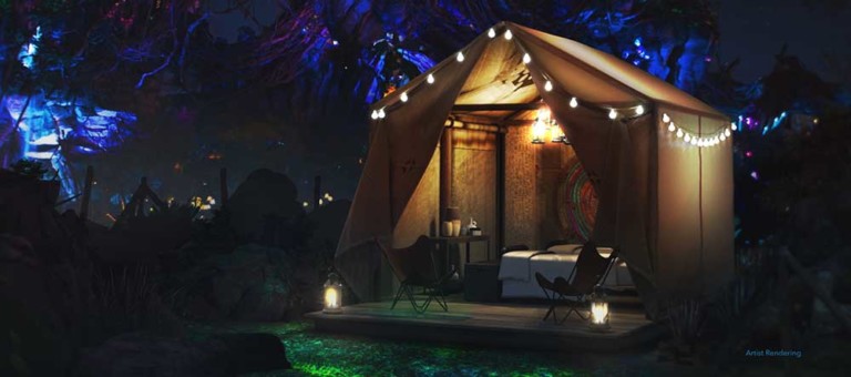 Disney dcamp exclusive glamping in Pandora competition