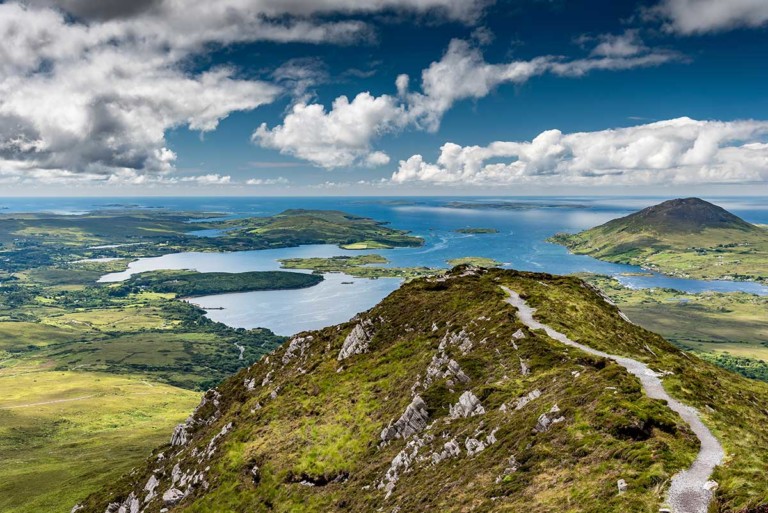 Diamond Hill in Connemara National Park, Ireland