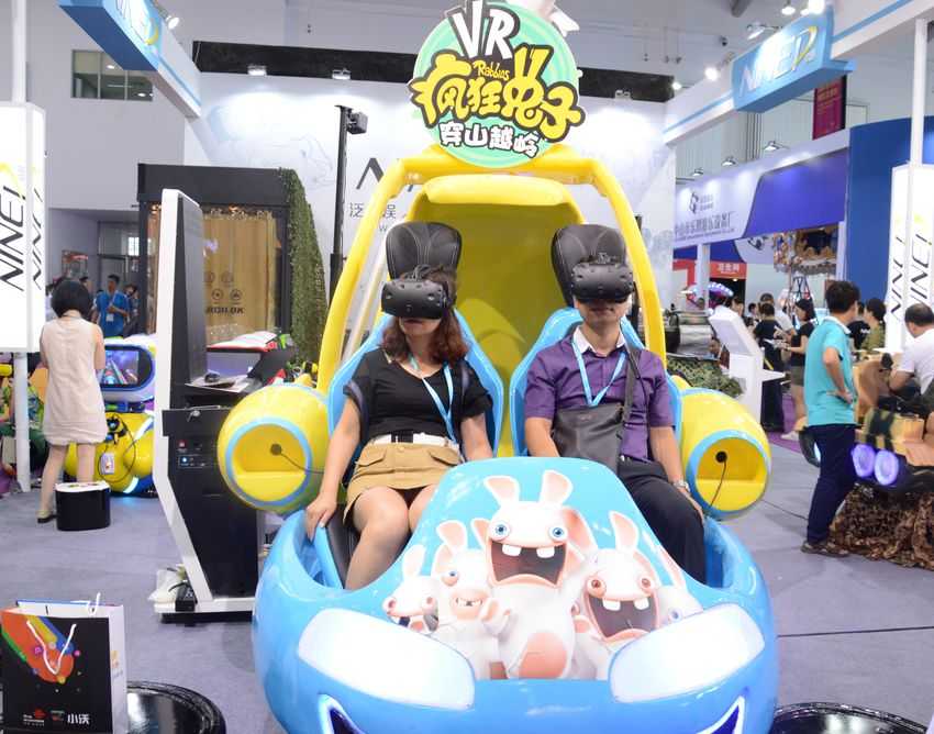 Raving Rabbids VR at Games and Amusement Fair