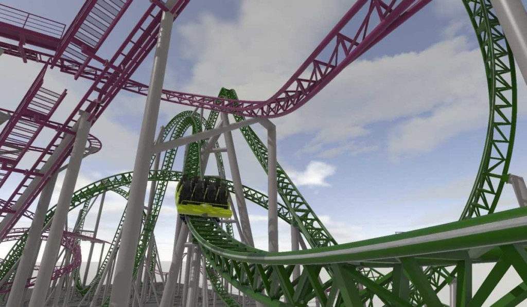 record-breaking euro-fighter launch coaster for american dream