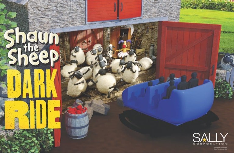 Dark ride Shaun the Sheep Aardman Animations Sally Corporation