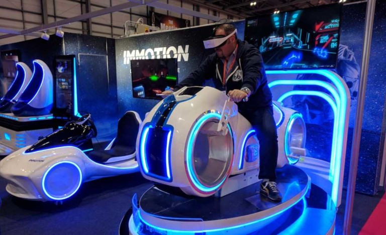 man on leke vr ride immotion group