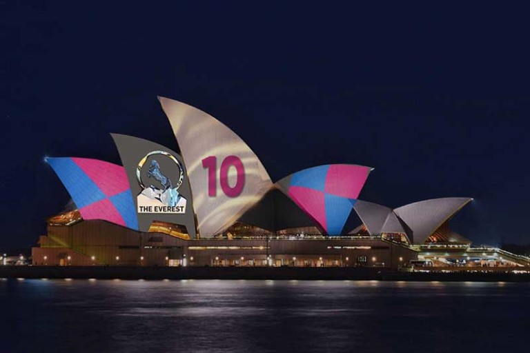 Sydney Opera house projection mapping advertising