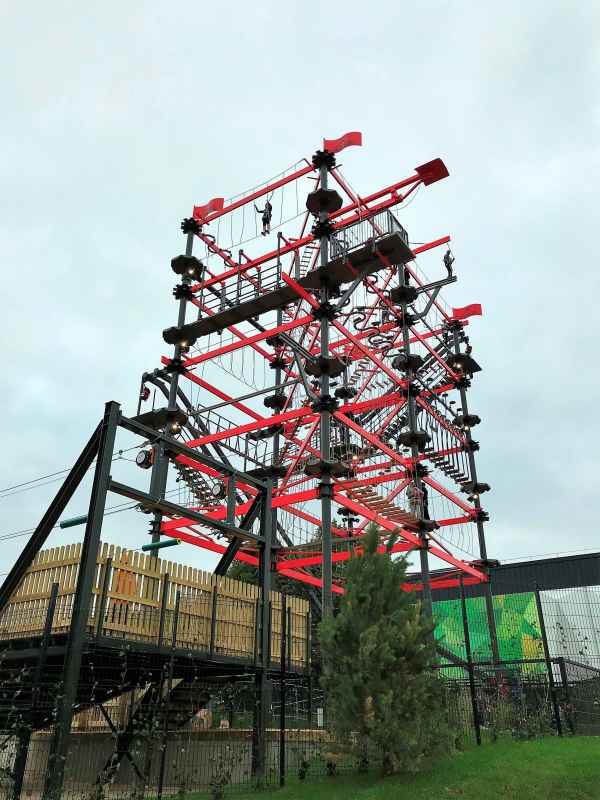 innovative leisure high ropes course at bear grylls adventure