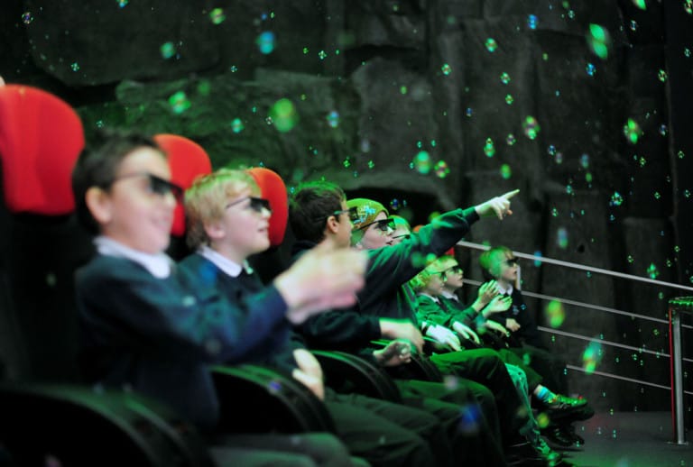 Kids in Simworx 4D Cinema