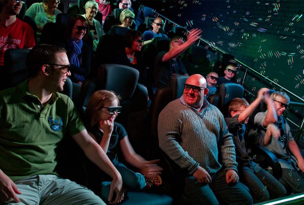 People enjoying Simworx 4D Cinema