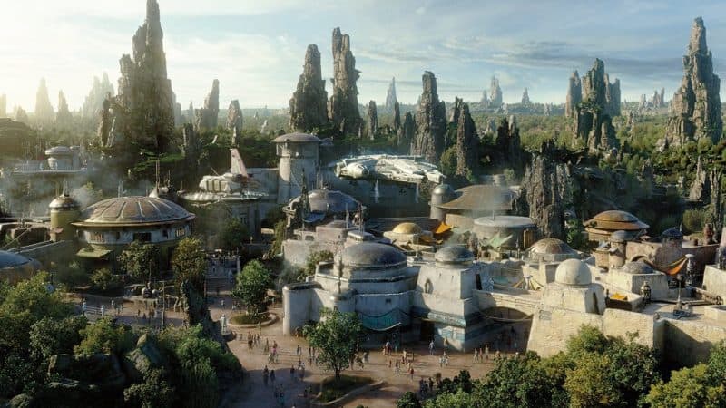 star wars land concept art. galaxy's edge experience