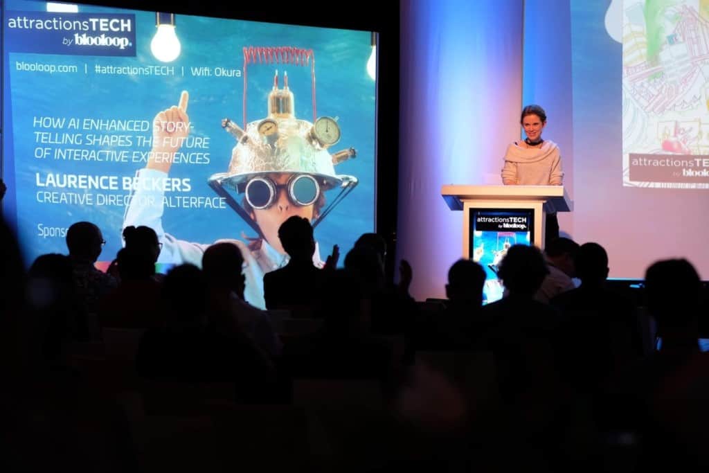 laurence beckers alterface speaks at attractionsTECH conference ise 2019