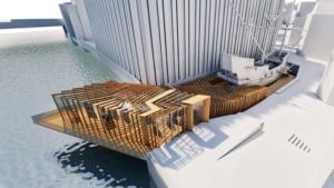 SPPARC Plans unveiled for cantilevered Golden Hinde Visitor Centre and Museum