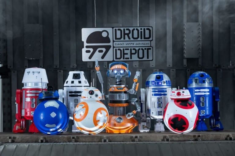 merchandise at droid depot star wars galaxys edge disney blooloop