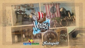 Viking Voyage at the Park Tayto Park and Katapult queue line