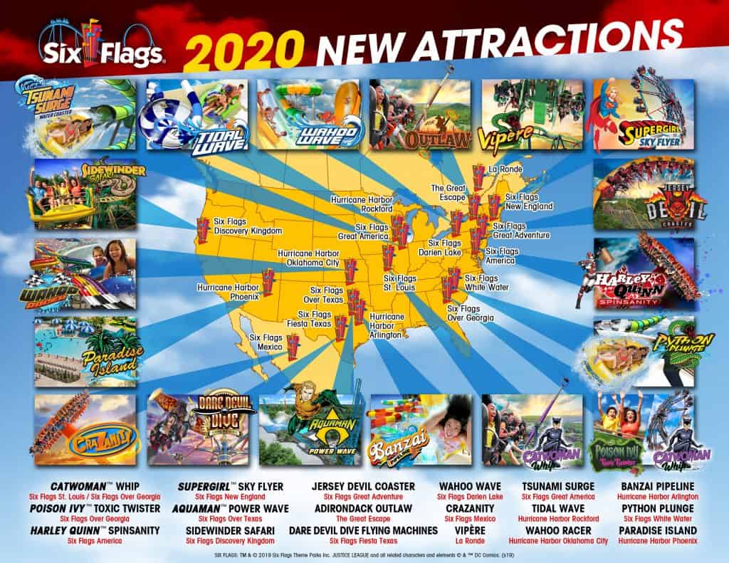 six flags 2020 new attractions