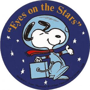 eyes-on-the-stars-patch silver snoopy nasa