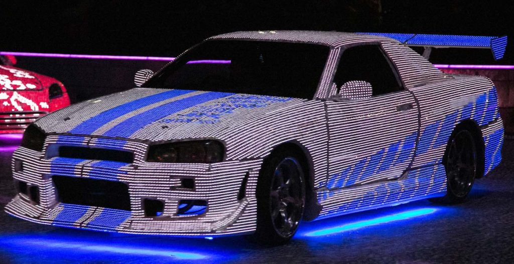 LED Car in Movie World stunt show by SEP