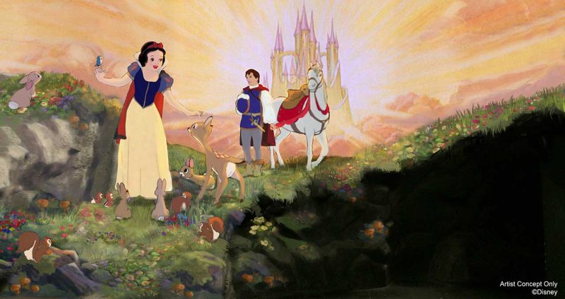 Disney shares concept art and details of Snow White ride refurb