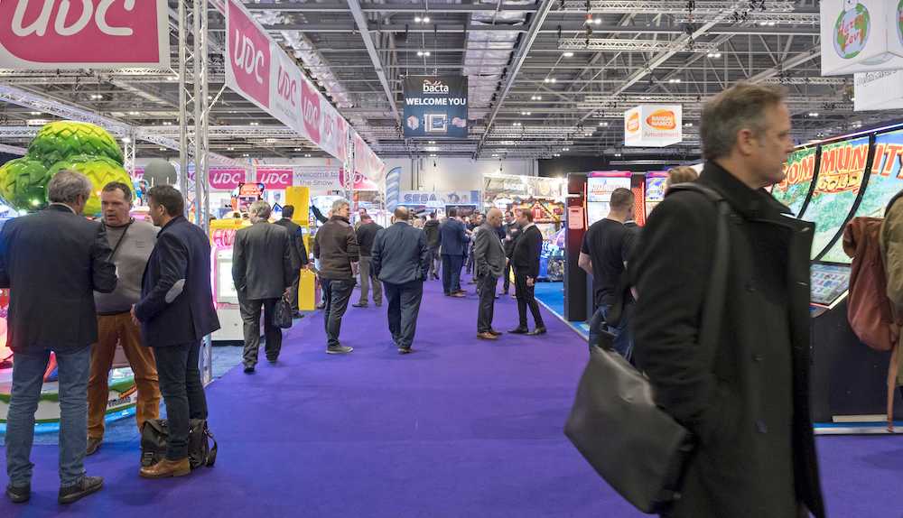 Trade show floor at the EAG International Expo