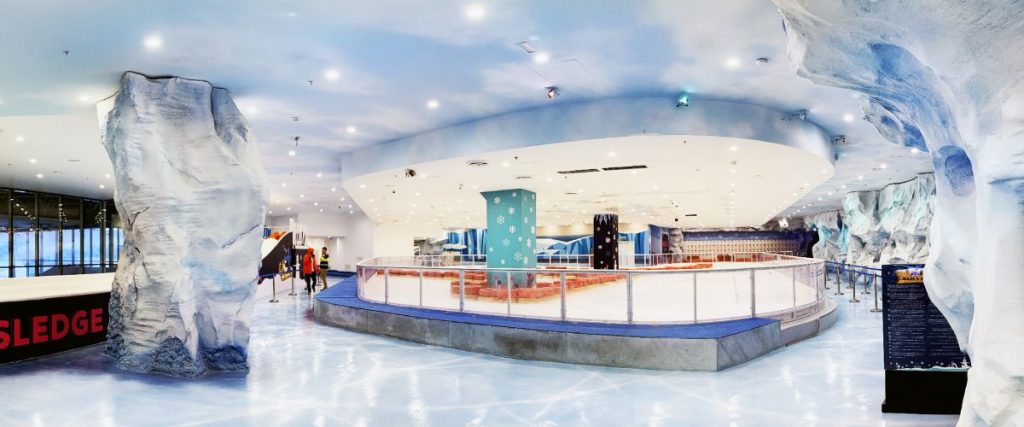 Interior of ICE NOW Frostland