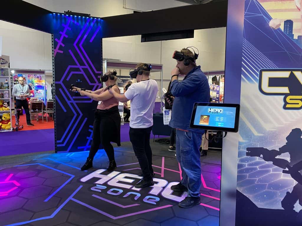 Hero Zone VR game VR experiences at EAG Expo 2020