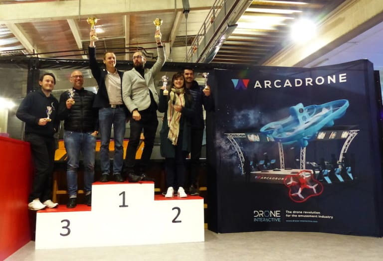 teams competing in Drone Interactive's ARCADRONE tournament