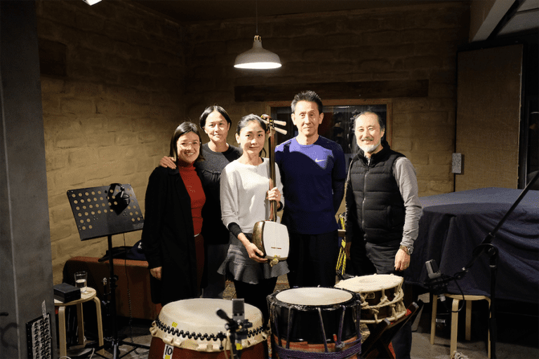 musicians behind the audio experience for Japan Supernatural at the Art Gallery of New South Wales, produced by Art Processors