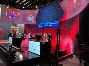 Panasonic esports booth at ISE